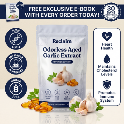 Aged Garlic Extract - 7500mg Odorless Softgels