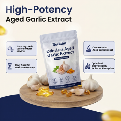 Aged Garlic Extract - 7500mg Odorless Softgels