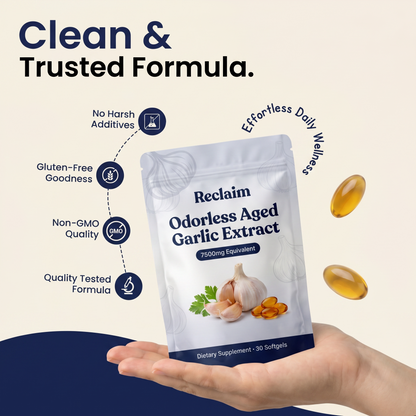 Aged Garlic Extract - 7500mg Odorless Softgels